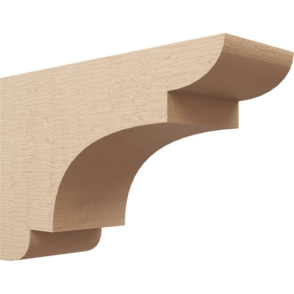 Ekena Millwork 12"W x 36"D x 24"H Classic New Brighton Rough Cedar Woodgrain TimberThane Corbel, Primed Tan CORUR12X36X24NEBRCPR - main